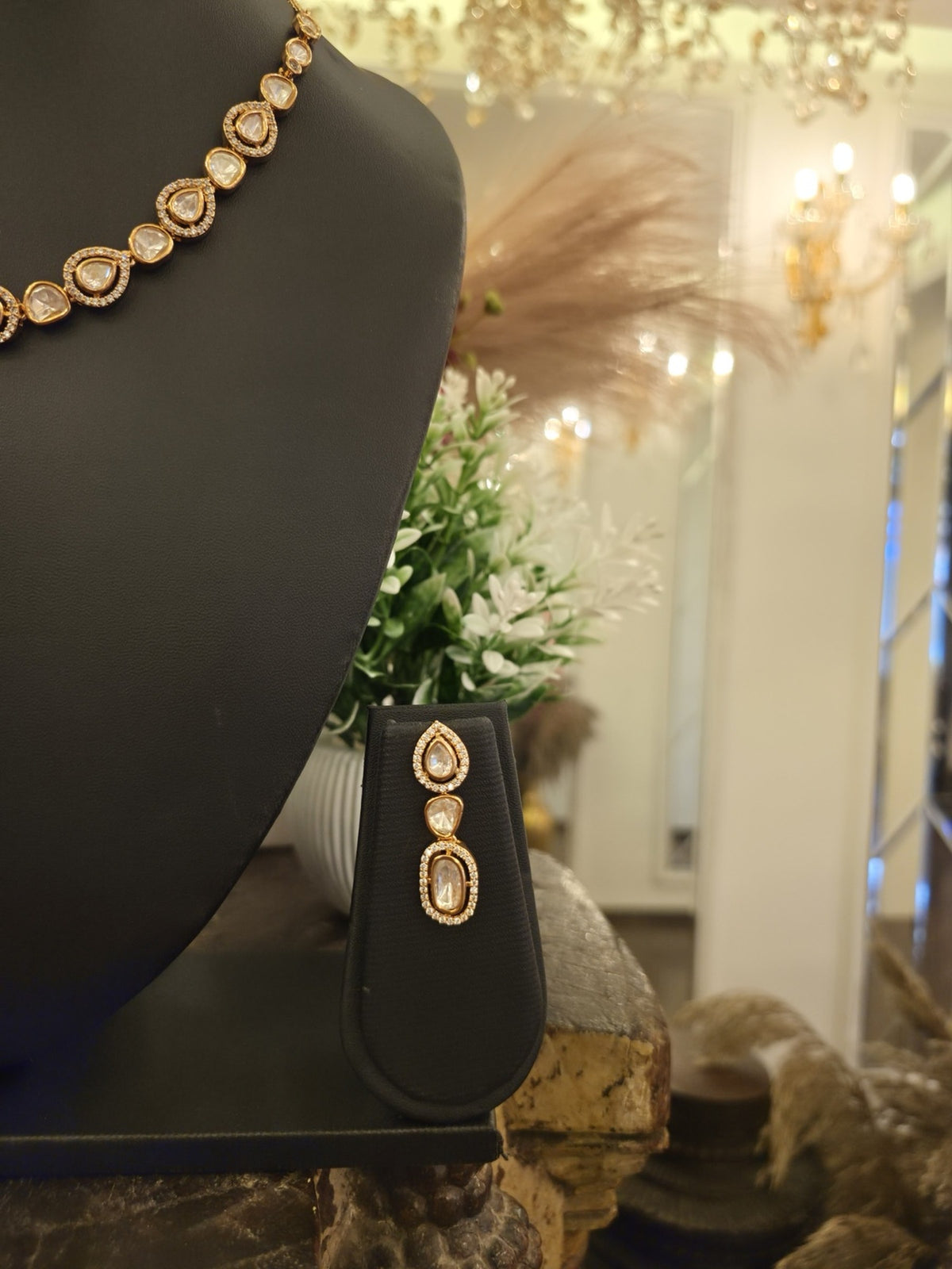 Ivory Polki Royale Necklace Set