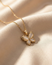 Golden Pearl Flutter Pendant