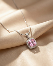 Blush Radiance Halo Pendant