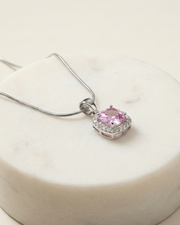 Blush Radiance Halo Pendant