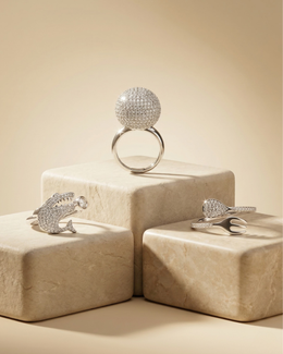 Starlume dome ring with baby shark and fork n' spoon ring - COMBO PACK / 3 IN ONE