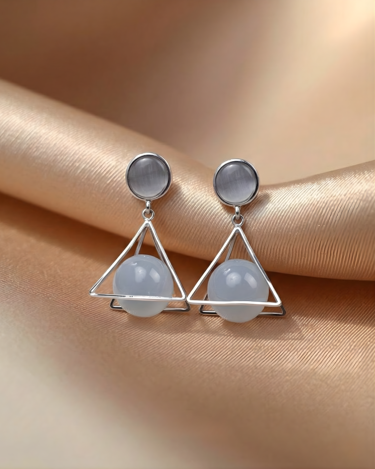 Aria Geo Glow Drop Earrings
