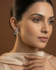 Aurelia Serpent Crystal Studs