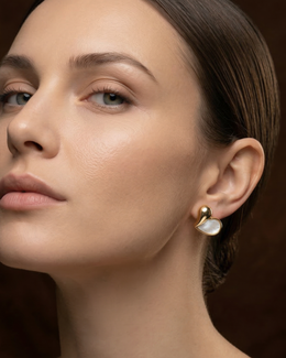 Dil-e-Noor Heart Stud Earrings Set