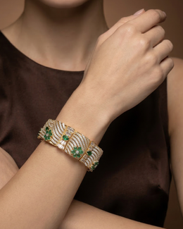 Emerald Royale Statement Bracelet