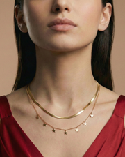 Golden Starlight Layered Necklace