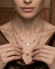 Double Heart Layered Pendant