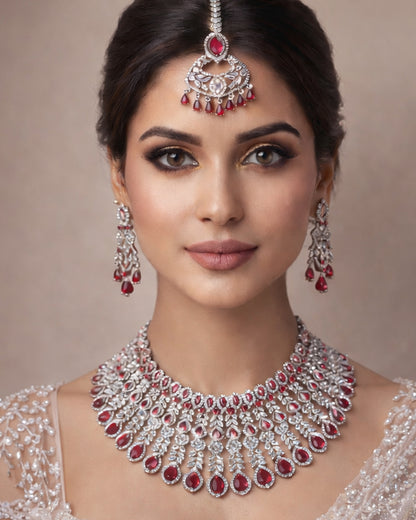 Ruhani Ruby Bridal Set