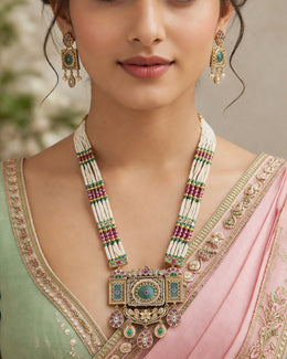 Heritage Green Pearl Long Haar Set