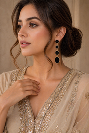 Marble Drop Earrings ( Midnight/Emerald/Coco/Ivory)