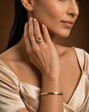 Minimal Muse Bracelet with Promise Touch Ring