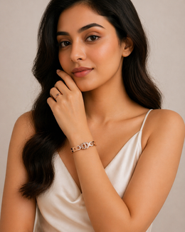 Imperial Crest Bracelet with Petite Crown Ring