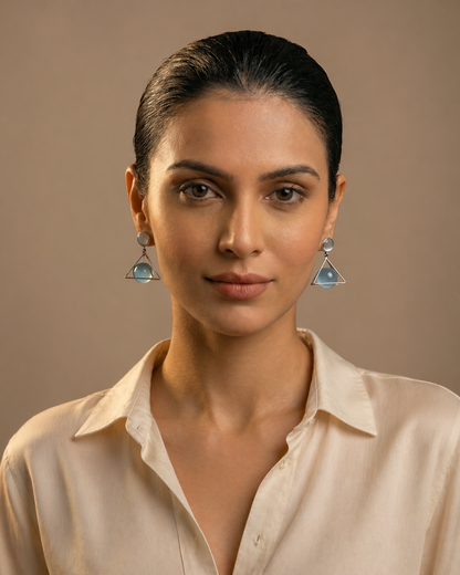 Aria Geo Glow Drop Earrings