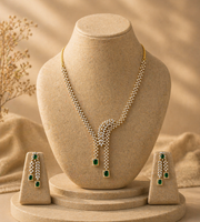 Elara emerald drop set