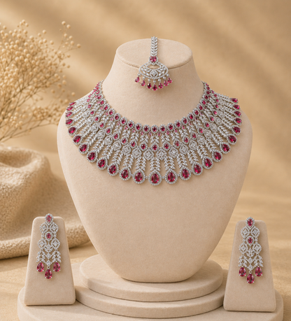 Ruhani Ruby Bridal Set