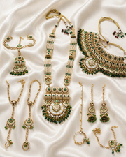Rajwada Emerald Bridal Set