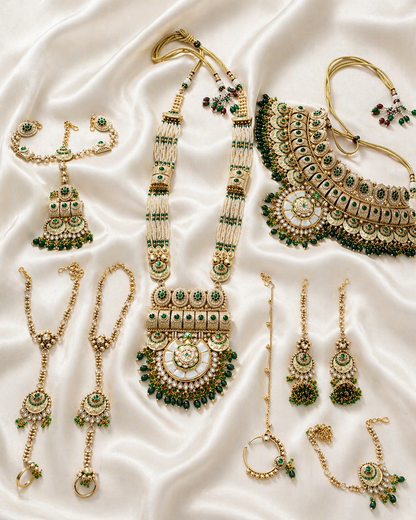 Rajwada Emerald Bridal Set