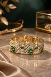 Emerald Royale Statement Bracelet