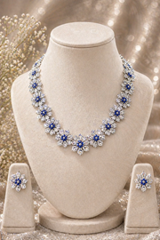 Snow Bloom Diamond Choker Set