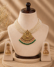 Maharani Pearl Temple Choker Set