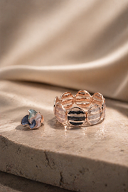 Rose Shell Band with Ring