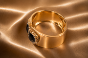 Midnight Luxe Dual Stone Cuff Bracelet