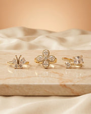 Flutter flora shine rings (2+1 Combo)