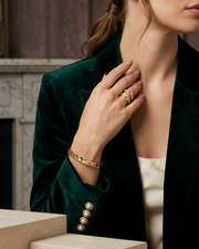 Office chic bracelet with monarch loop ring