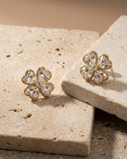 Golden Clover Spark Studs