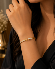 Crystal Open Cuff Bracelet