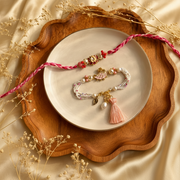 Lotus Grace Rakhi & Lumba Set