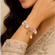 Amethyst Pearl Rakhi & Lumba Set