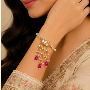 Shagun Lotus Rakhi & Lumba Set