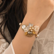 Pearl Bloom Rakhi & Lumba Set