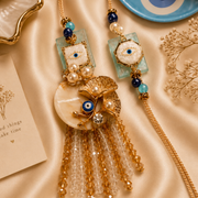 Celestial Nazar Rakhi & Lumba Set