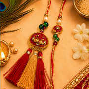 Royal Swan Rakhi & Lumba Set