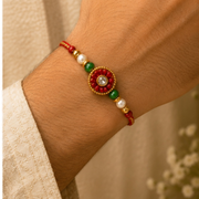 Royal Swan Rakhi & Lumba Set