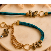 Flutter Charm Couple Rakhi Set