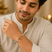 Meenakari Peacock Rakhi
