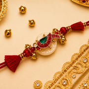 Crimson Meenakari Rakhi