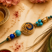 Royal Peacock Pearl Rakhi