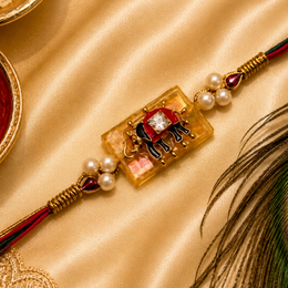 Royal Enamel Elephant Rakhi