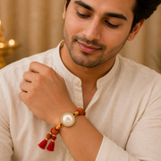 Divine Trishul Rudraksha Rakhi