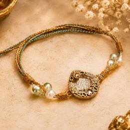 Pearl Elegance Designer Rakhi