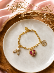 Enchanted Charm Gold Bracelet