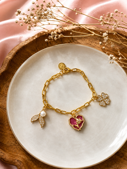 Enchanted Charm Gold Bracelet
