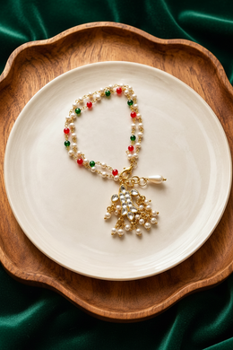 Heritage Pearl Charm Rakhi lumba