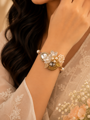Pearl Bloom Rakhi & Lumba Set