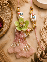 Blossom Nazar Rakhi & Lumba Set