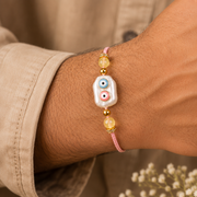 Blossom Nazar Rakhi & Lumba Set